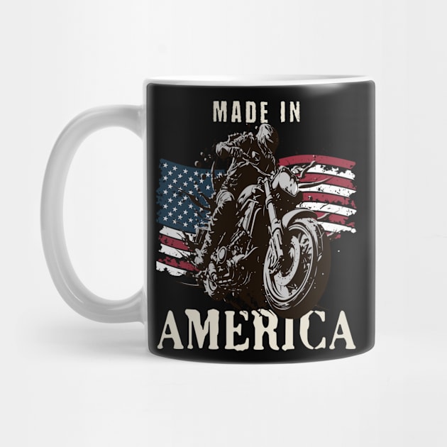 Made in America for American racing fans Mechanic Motorcycle Lover Enthusiast Gift Idea by GraphixbyGD